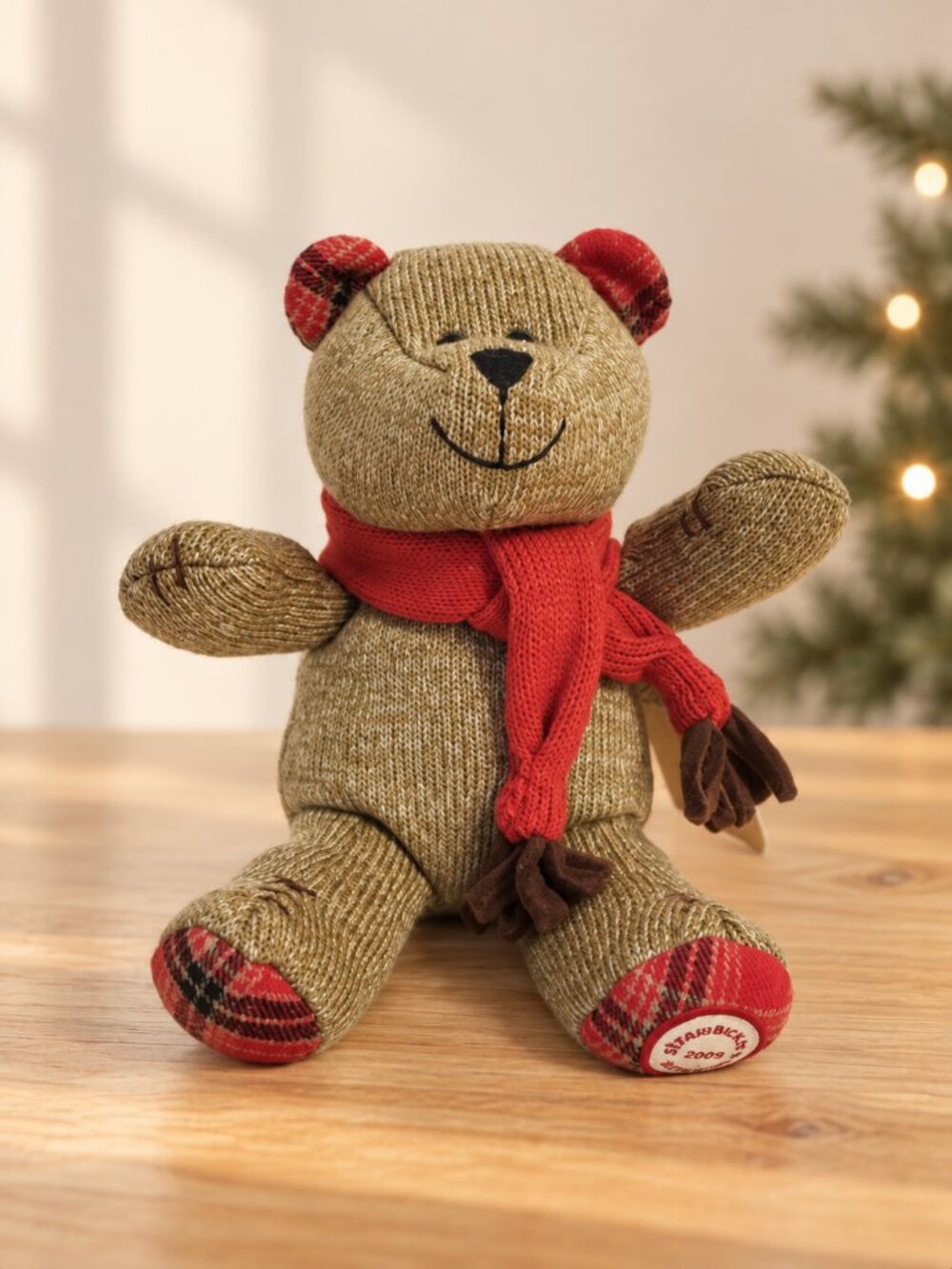 Starbucks Bearista Bear 2009 Holiday 88th Edition Christmas Plush 9"